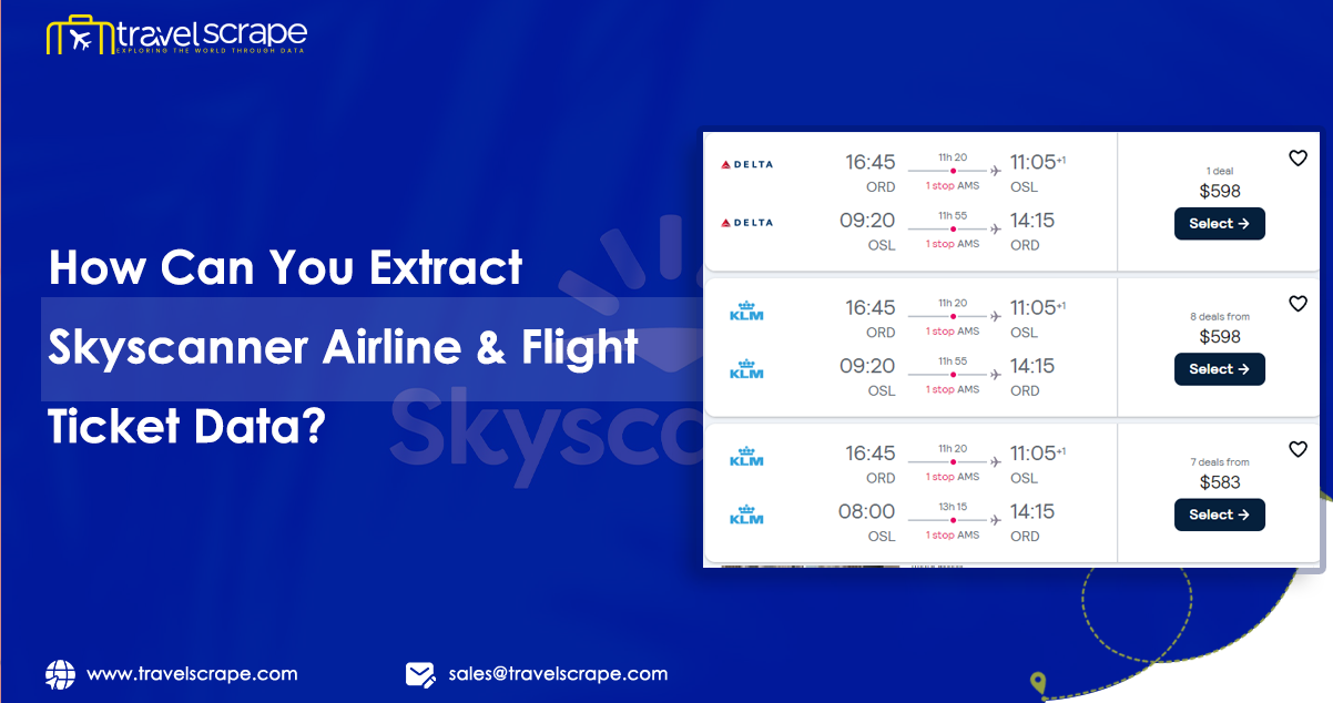 How Can You Extract Skyscanner Airline & Flight Ticket Data